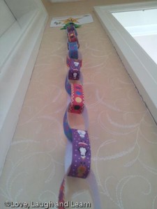 Christmas paper chain countdown