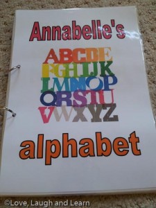 Personalised alphabet book