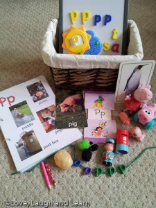 Letter of the week basket